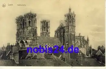 Laon Kathedrale Départements Aisne o 1915