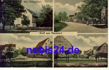 04289 Meusdorf Strasse Geschäft *ca.1915