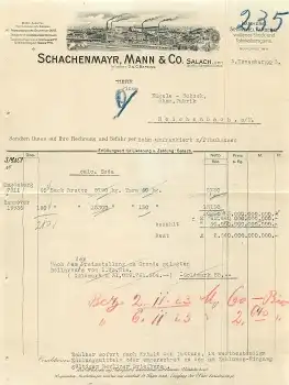 73084 Salach Spinnerei Schachenmayr Mann & Co. Briefkopf 1923