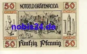 99330 Gräfenroda Notgeld 50 Pfennige um 1920