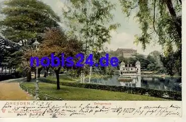 Dresden Am Zwingerteich o 1905