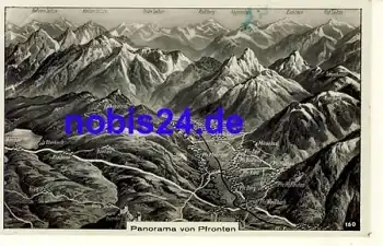 87459 Pfronten Panorama o 1949