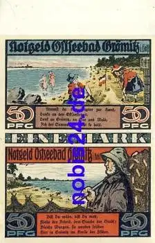 23743 Grömitz Notgeld 1 Mark 1921