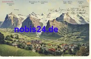 Grindelwald Bergmassiv o 1912