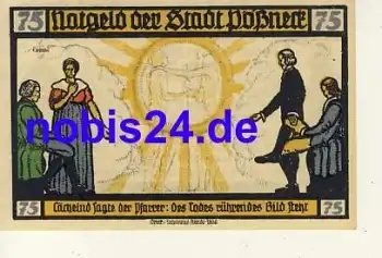 07381 Pößneck Notgeld 75 Pfennige um 1920