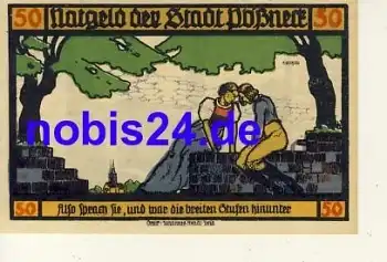 07381 Pößneck Notgeld 75 Pfennige um 1920