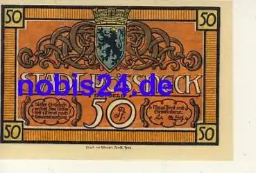 07381 Pößneck Notgeld 50 Pfennige um 1920
