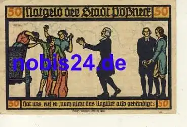 07381 Pößneck Notgeld 50 Pfennige um 1920