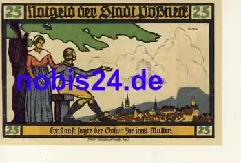 07381 Pößneck Notgeld 25 Pfennige um 1920