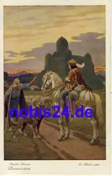 Dornröschen Märchenkarte o ca.1920