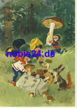 Mecki Igel mit Pilzen Sowjetunion Nr. 300716/88