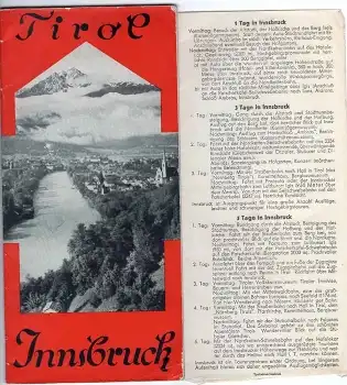 Innsbruck Tirol Prospekt 20 Seiten um 1950