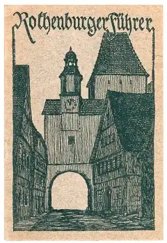 Rothenburg ob der Tauber Führer 32 Seiten um 1940