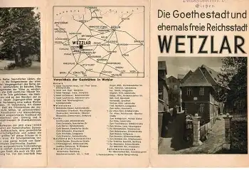 Wetzlar Faltprospekt um 1940