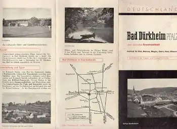 Bad Dürkheim Pfalz Faltprospekt um 1940