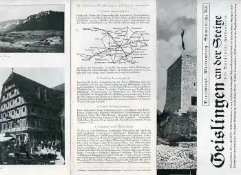 Geislingen an der Steige Faltprospekt um 1940
