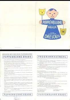 Dresden Puppenbühne Brade Programmheft um 1965