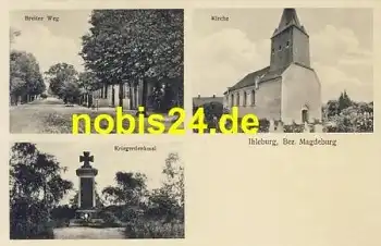 39291 Ihleburg Kirche Kriegerdenkmal  *ca.1920