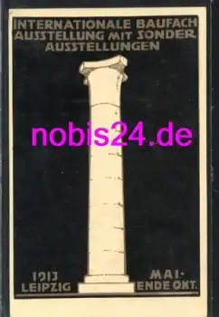 Leipzig Internationale Baufachaustellung o 3.5.1913 Karte 1