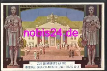 Leipzig Internationale Baufachausstellung 1913 Karte Nr.12