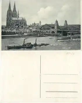 Köln Rheindampfer "Mathias Sinn's" mit Dom AK *um 1930