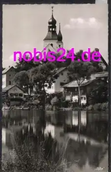 94209 Regen Bayerischer Wald mit Kirche o 8.8.1957