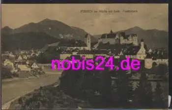 87629 Füssen Allgäu mit Lech *ca.1920