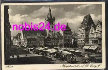 Trier St. Gangolf und Hauptmarkt o 30.3.1939