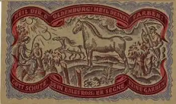 26131 Oldenburg Städtenotgeld 50 Pfennige Pferde 1921