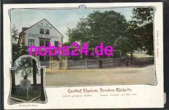 Räcknitz Dresden Gasthof Elysium o 10.8.1906