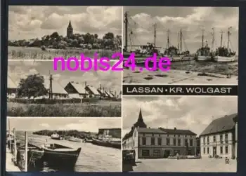 17438 Lassan Hafen Siedlungshäuser o ca.1973