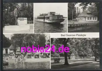 15526 Bad Saarow Pieskow Mehrbildkarte o um 1981