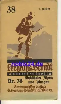 Kitzbühler Alpen Touristenkarte Nr.38 ca.1930