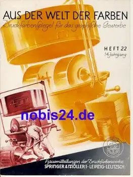 Welt der Farben Nr.22 Springer & Möller Leipzig Heft 15 Seiten ca.1940