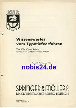 Typotiefverfahren Nr.6 Springer & Möller Leipzig