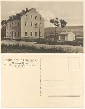 09474 Crottendorf Hotel Fürst Bismarck  *ca.1920