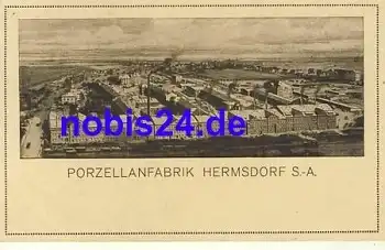 07629 Hermsdorf Porzellanfabrik *ca.1915