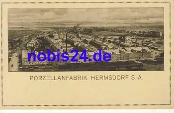 07629 Hermsdorf Porzellanfabrik *ca.1915