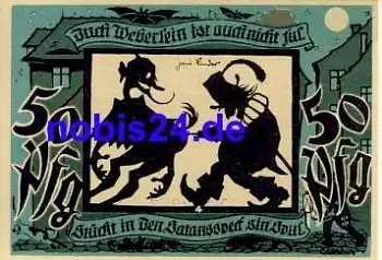 09350 Lichtenstein Notgeld 50 Pfennige 1921