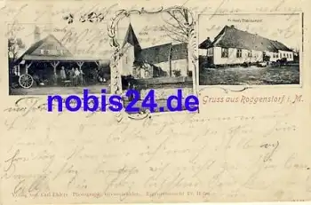 23936 Roggenstorf Kirche Gasthof Schmiede o 1903