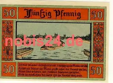 06385 Aken Notgeld 50 Pfennige 1921