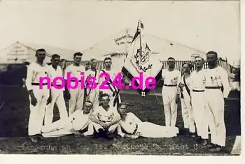 09355 Gersdorf Turnverein mit Fahne *ca.1915