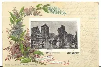 Nürnberg Sonderstempel X. Deutsches Turnfest Duftende Grüße 18.7.1903