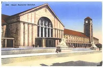 Basel Badischer Bahnhof Zensurstempel o 7.6.1941