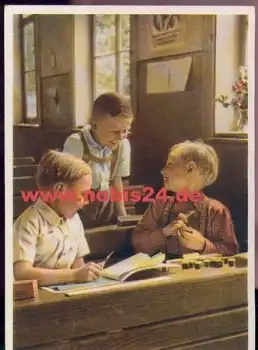 Kinder auf der Schulbank *ca. 1950