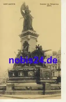 Saint Quentin Denkmal Belagerung o 1917