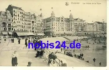 Ostende Les Hotels Digue o 1915
