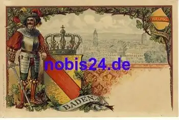 76130 Baden Litho Idelitas Ritter *ca.1900