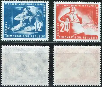 DDR Michel 273-274 ** Mansfelder Kupferschieferbergbau postfrisch