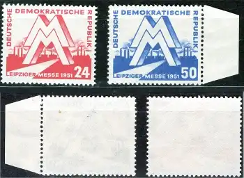 DDR Michel 282-283 ** Leipziger Frühjahrsmesse 1951 postfrisch